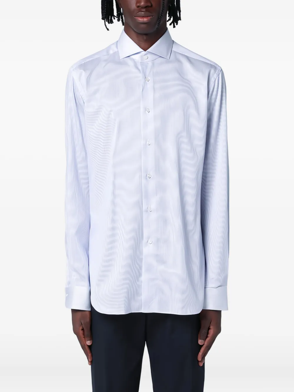 Xacus Katoenen overhemd Blauw
