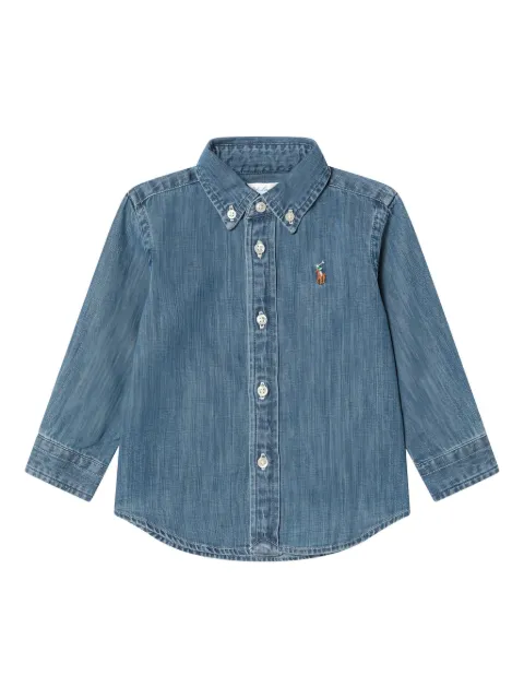 POLO RALPH LAUREN KIDS Camisa jeans mangas longas