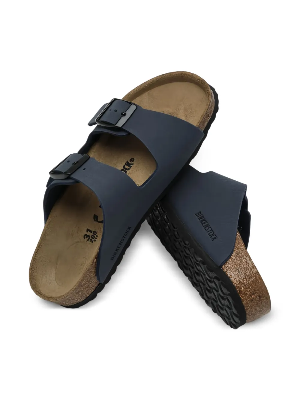 Birkenstock Kids Arizona double-buckle sandals Blue