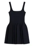 Simkhai square-neck pleated dress - Black