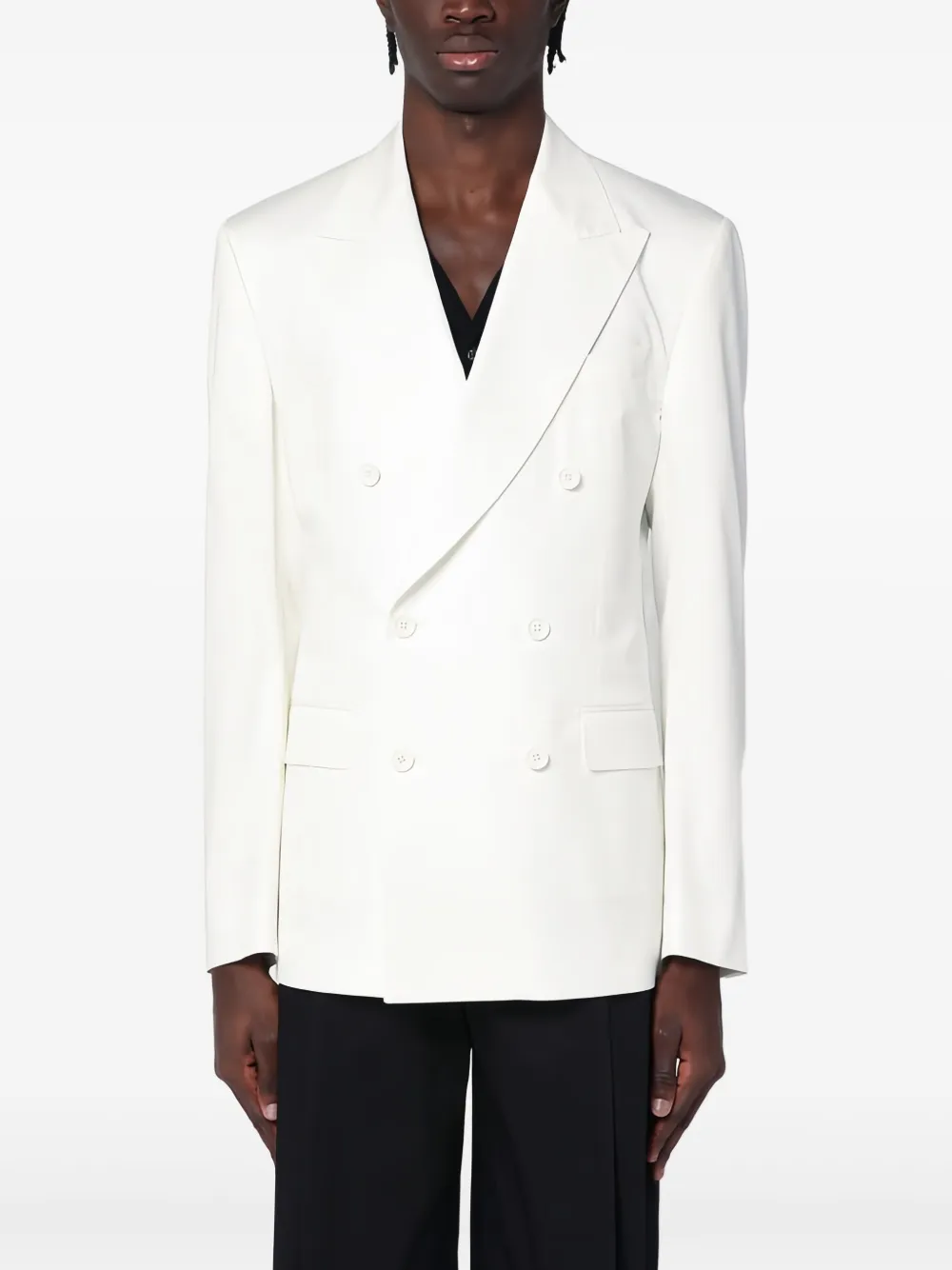 Dolce & Gabbana Blazer met dubbele rij knopen Wit