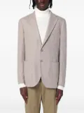 Santaniello mélange-effect blazer - Neutrals