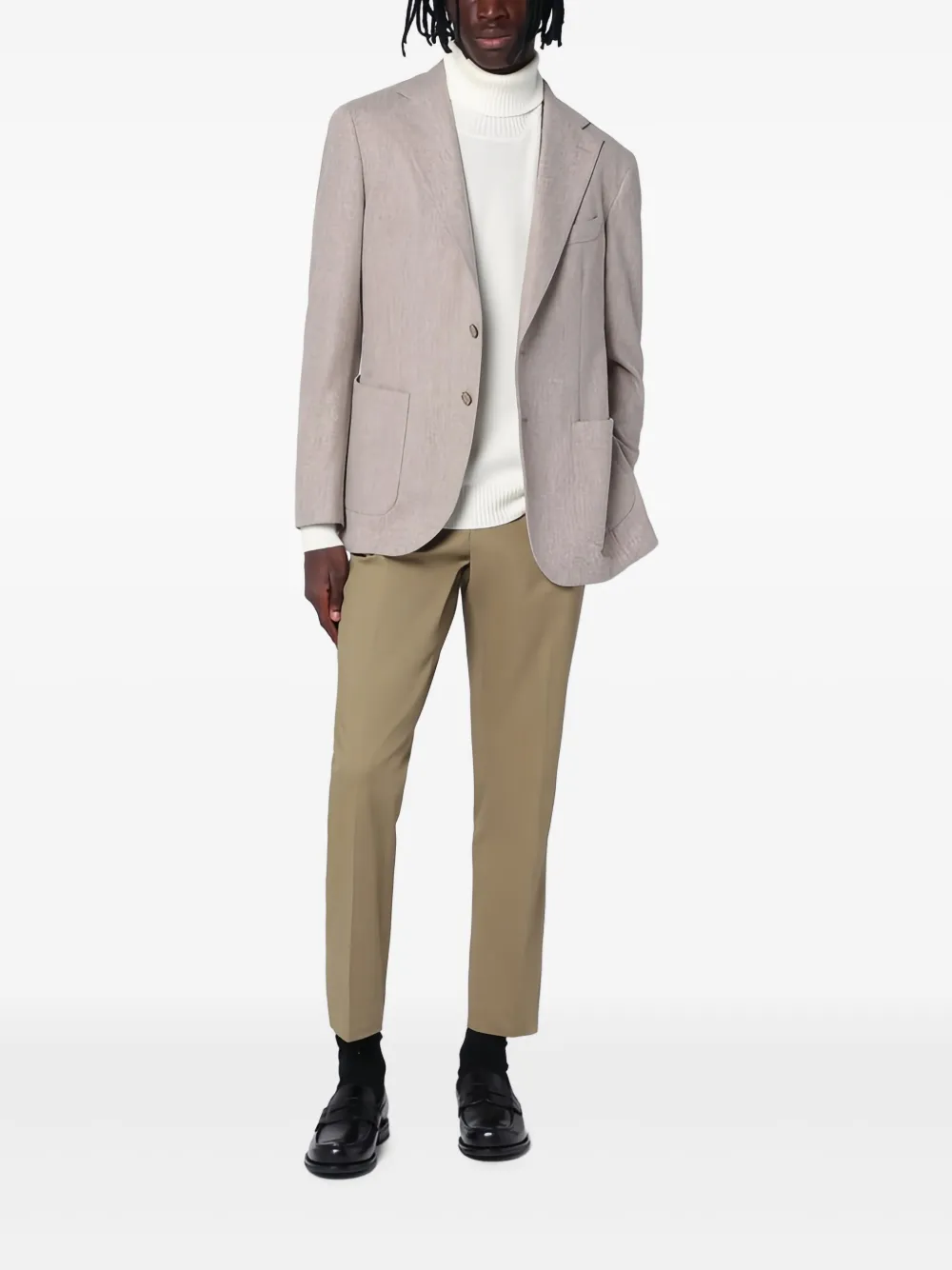 Santaniello mélange-effect blazer | Blazers | Image 2