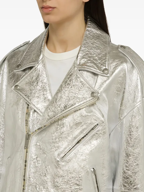ジャケット HALFBOY Silver leather jacket 29668118_58782735_600.jpg