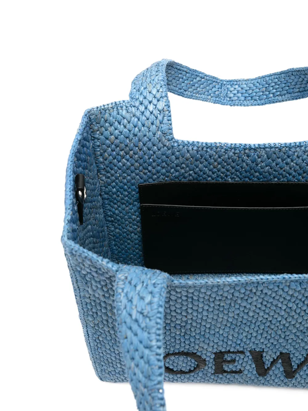 Loewe Logo Medium Tote Bag In Raffia