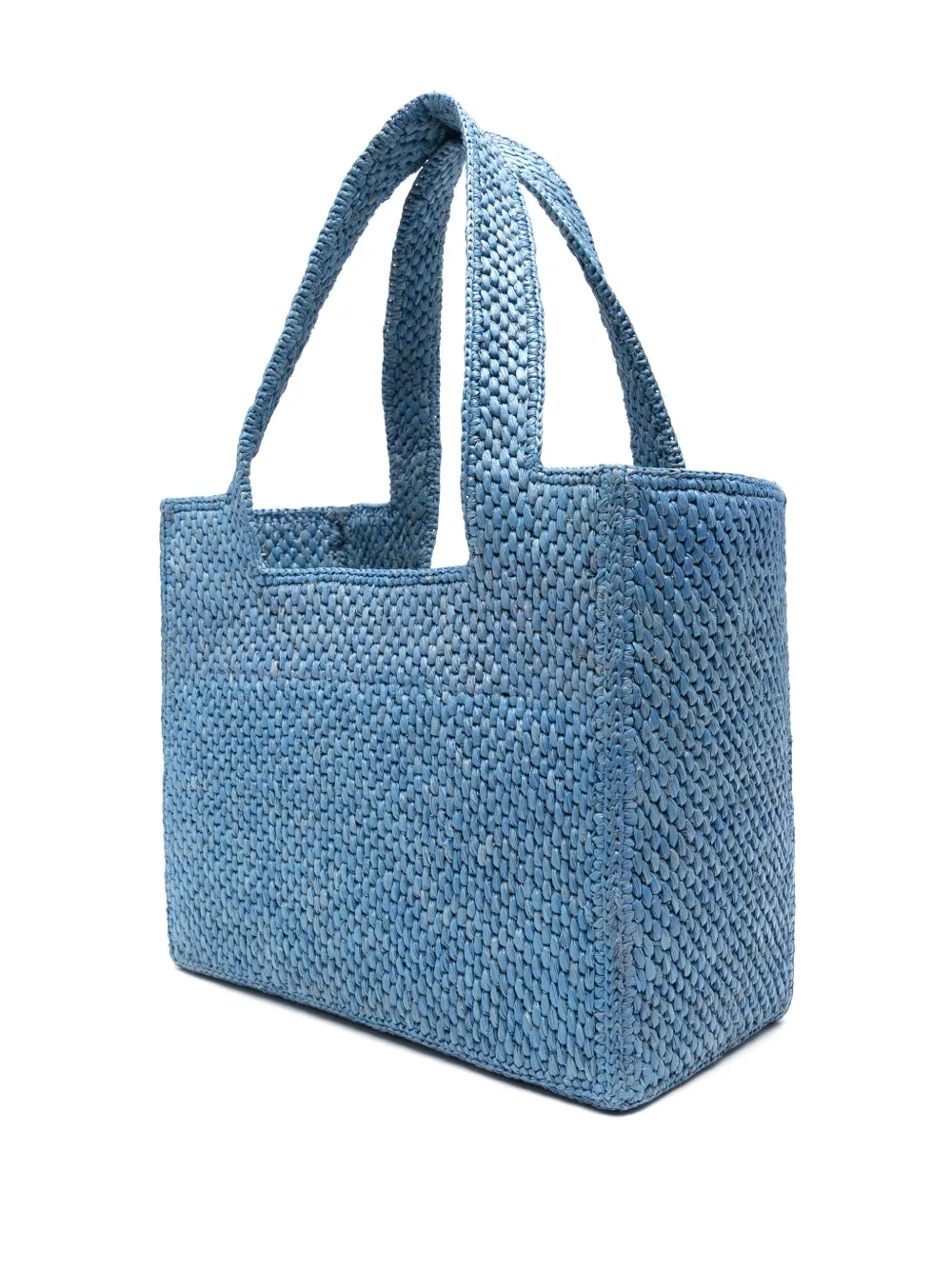 Loewe Logo Medium Tote Bag In Raffia