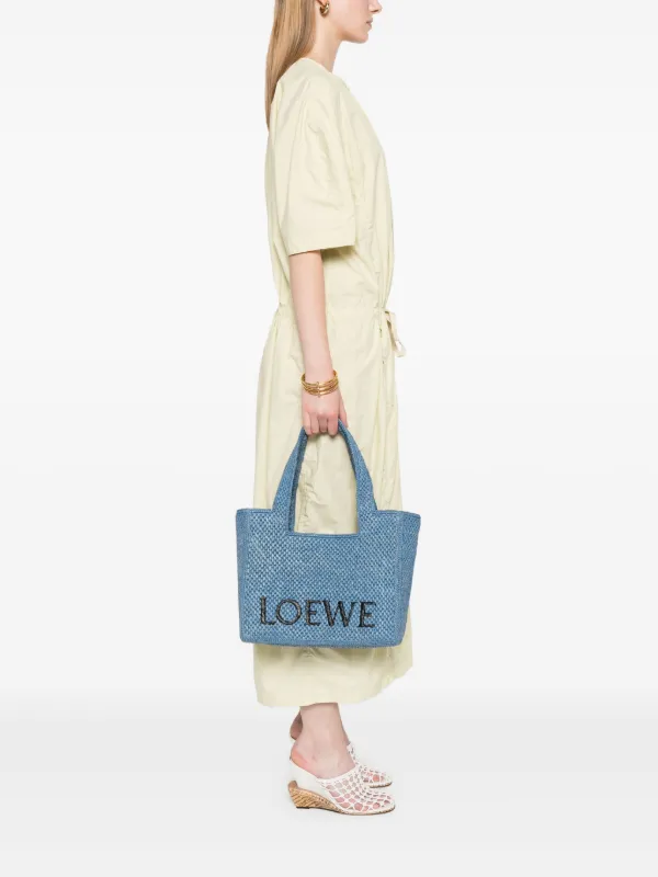 LOEWE Loewe Font ハンドバッグ M | ブルー | FARFETCH JP