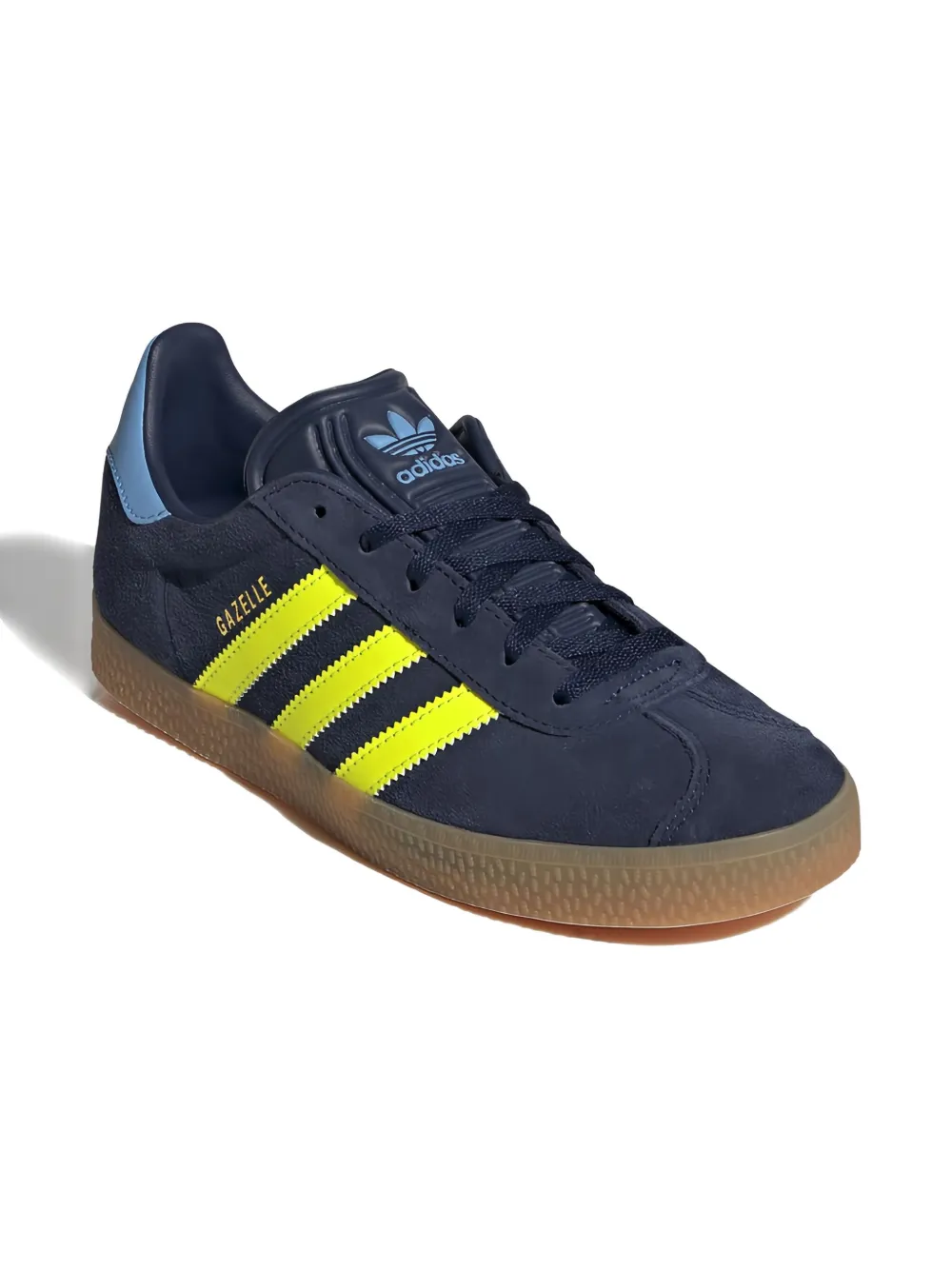 adidas Kids Gazelle three-stripe suede sneakers - Blu