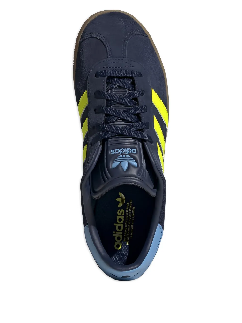 adidas Kids Gazelle suède sneakers met drie strepen Blauw