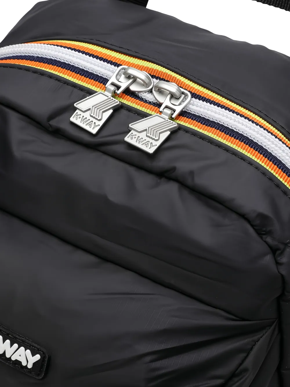 K Way Kids Rugzak met gestreept detail Zwart