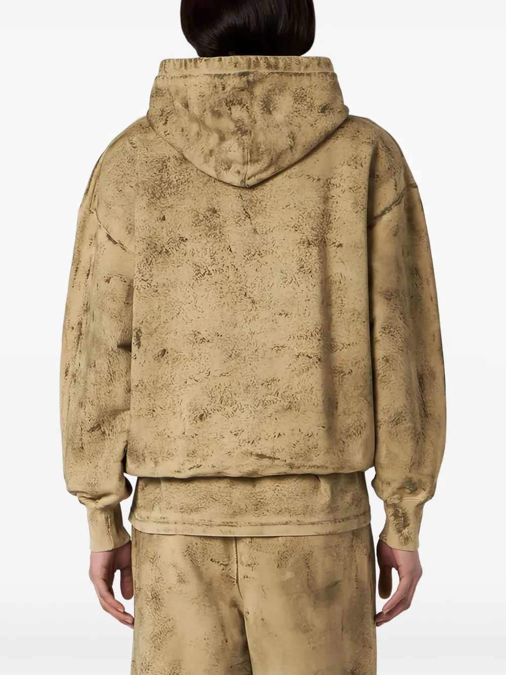 1989 STUDIO Hoodie met logo Beige