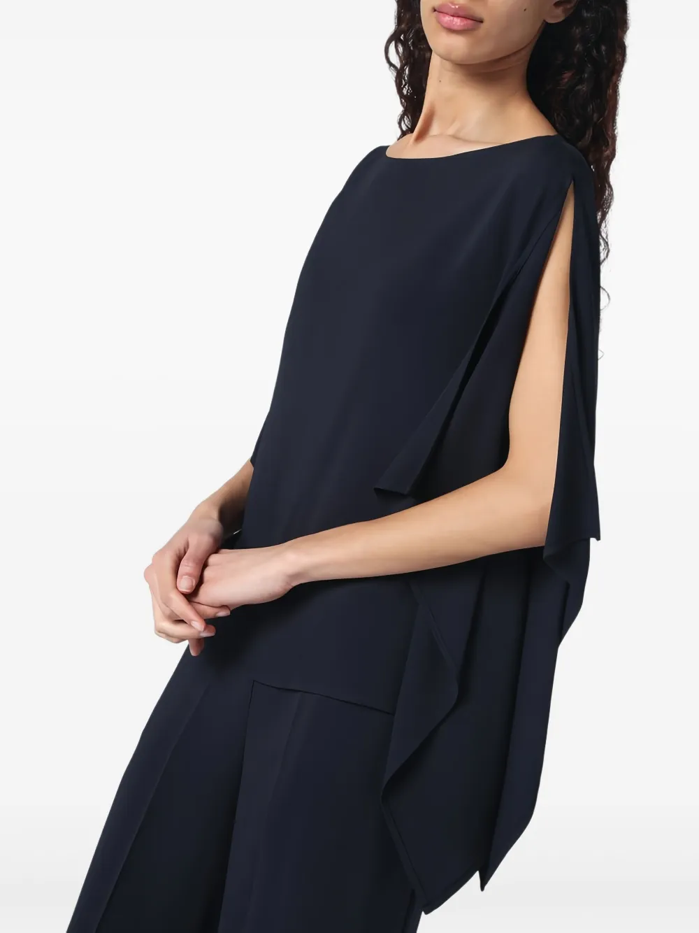 Erika Cavallini Blouse met boothals Blauw