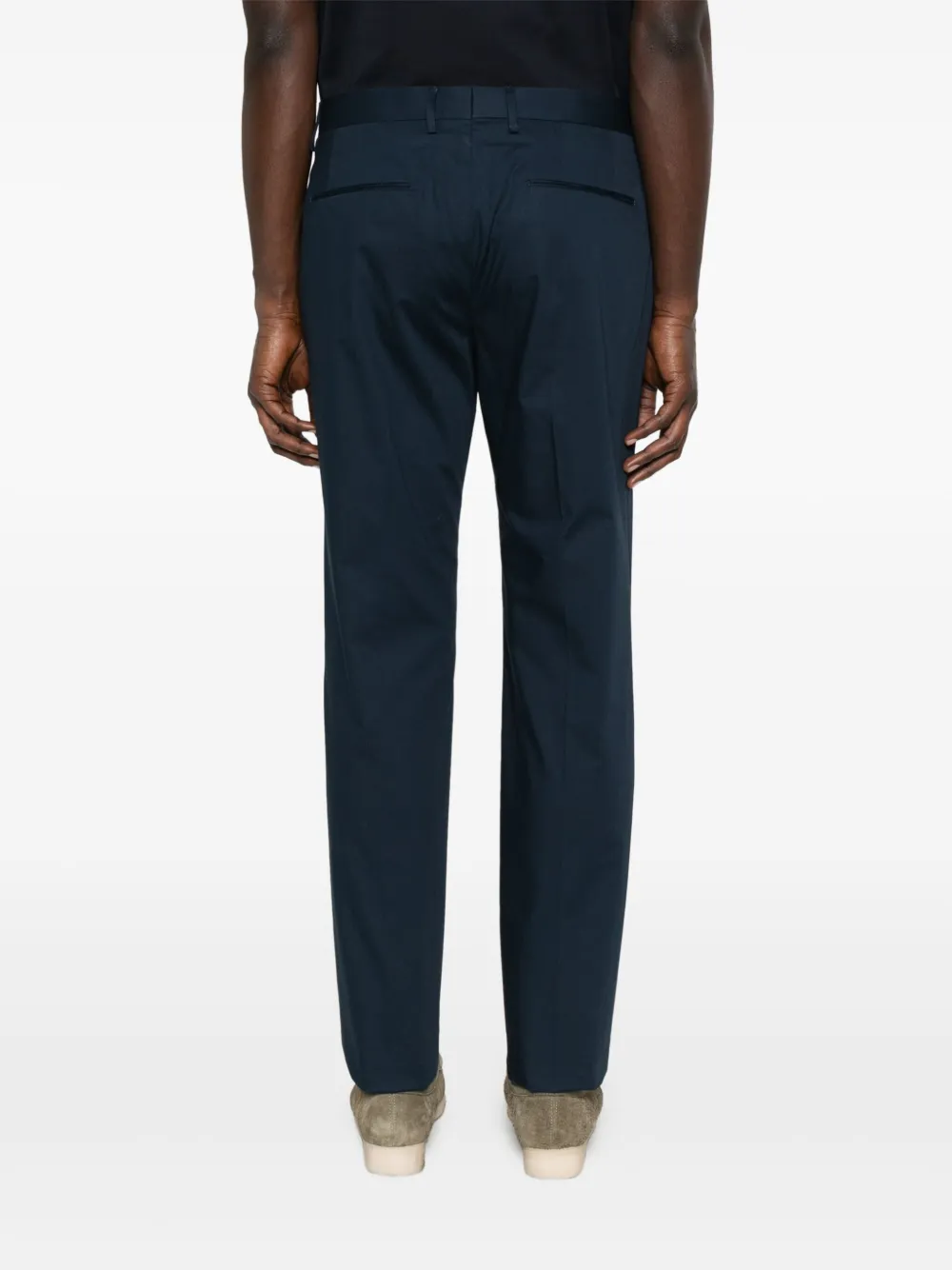 Shop Tagliatore Tag11 Trousers In Blue