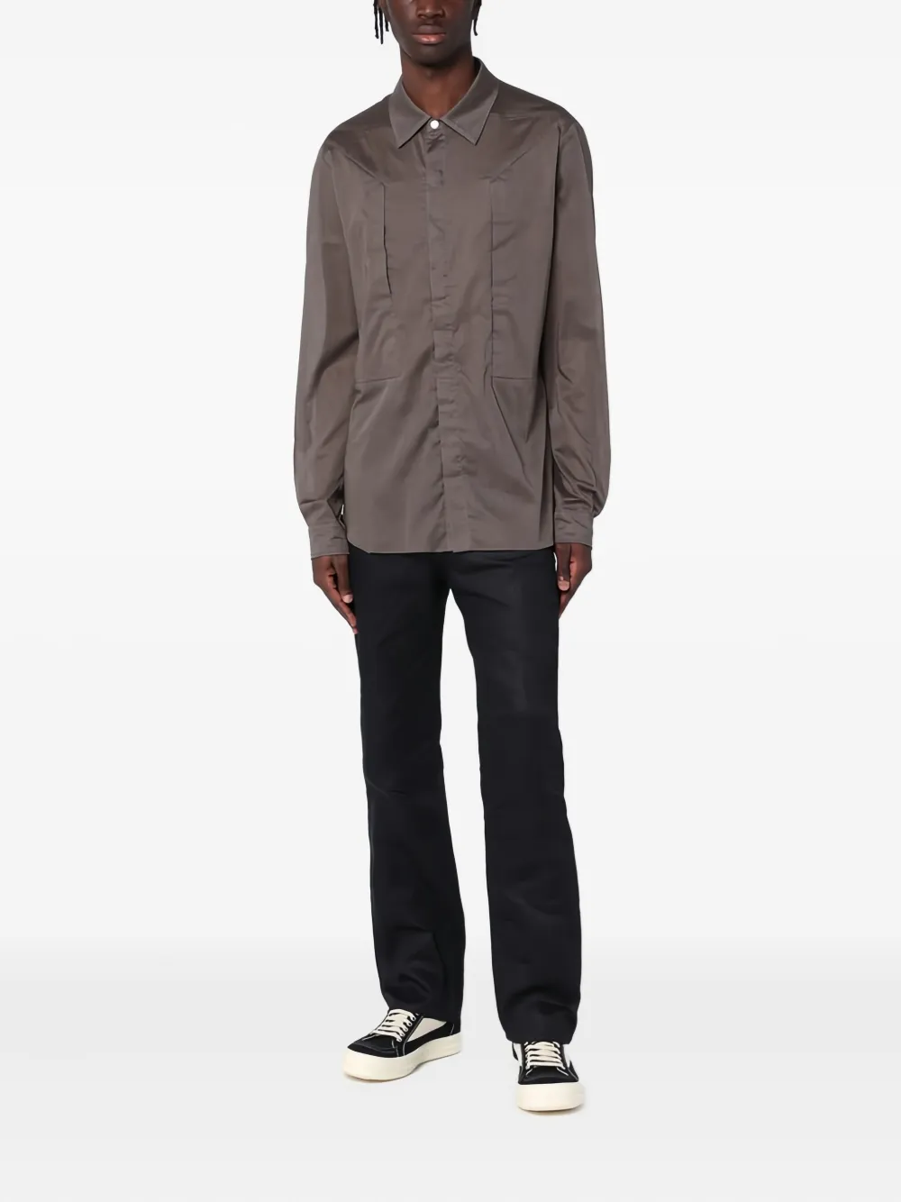 Rick Owens Overhemd met lange mouwen Grijs