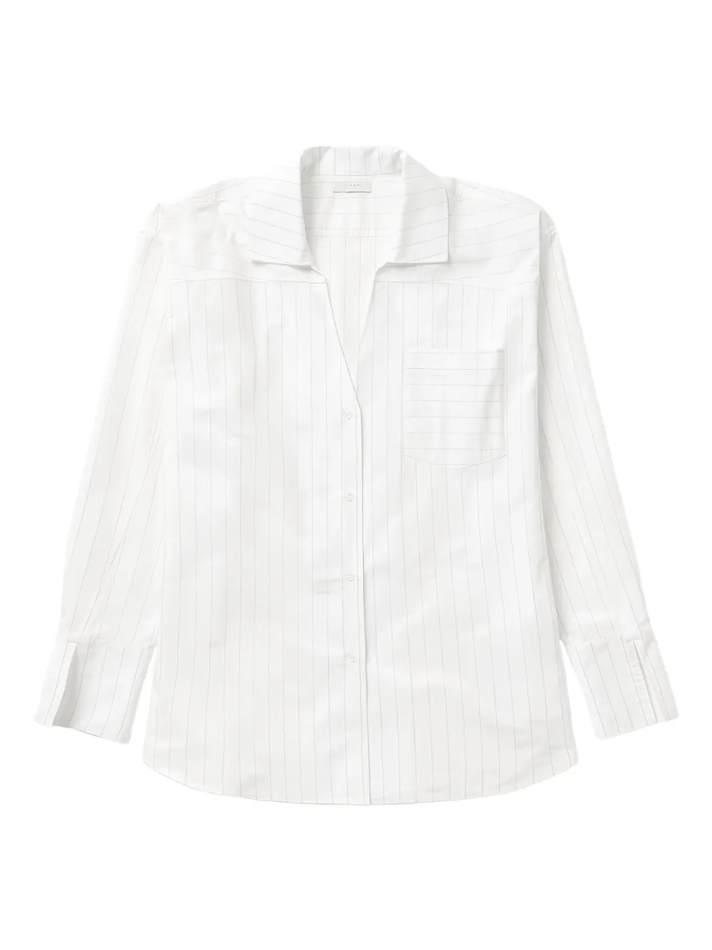 1989 STUDIO striped long-sleeved shirt dress | White | Image 1