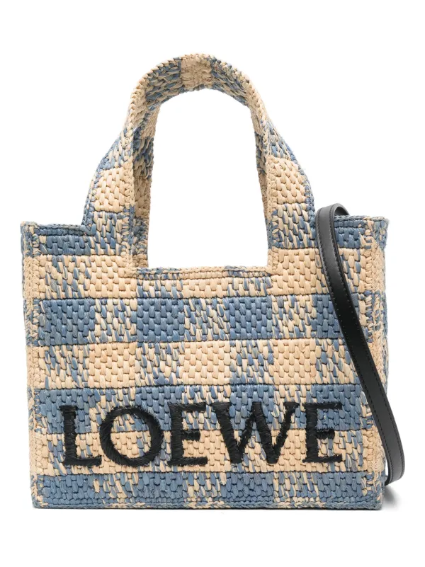 d*7様 3月8日22時までの価格LOEWE ロゴパターン ハンドバッグ 中古・古着通販】LOEWE (ロエベ) レザーハンドバッグ ブラック