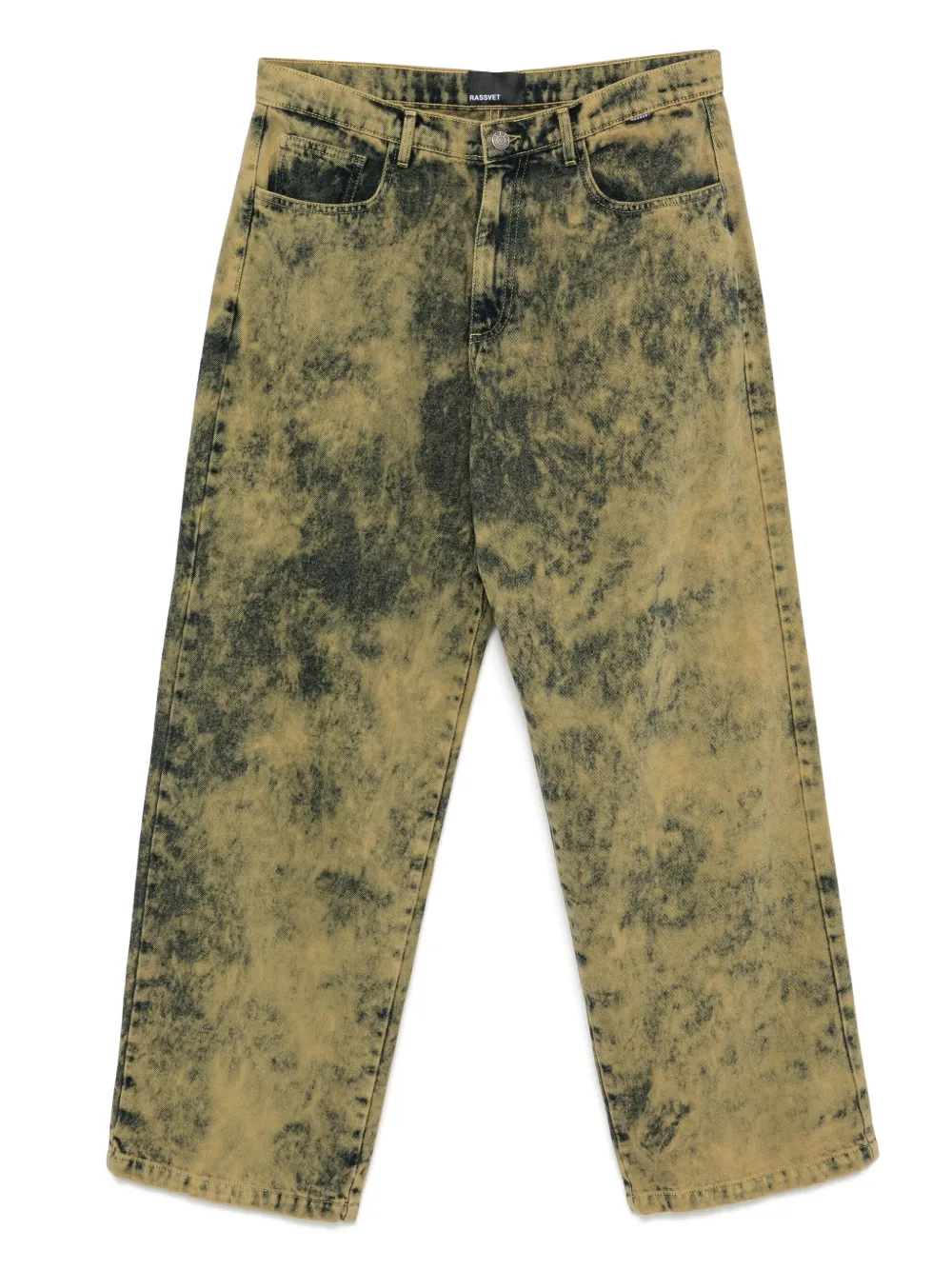 RASSVET Jeans effetto schiarito - Verde