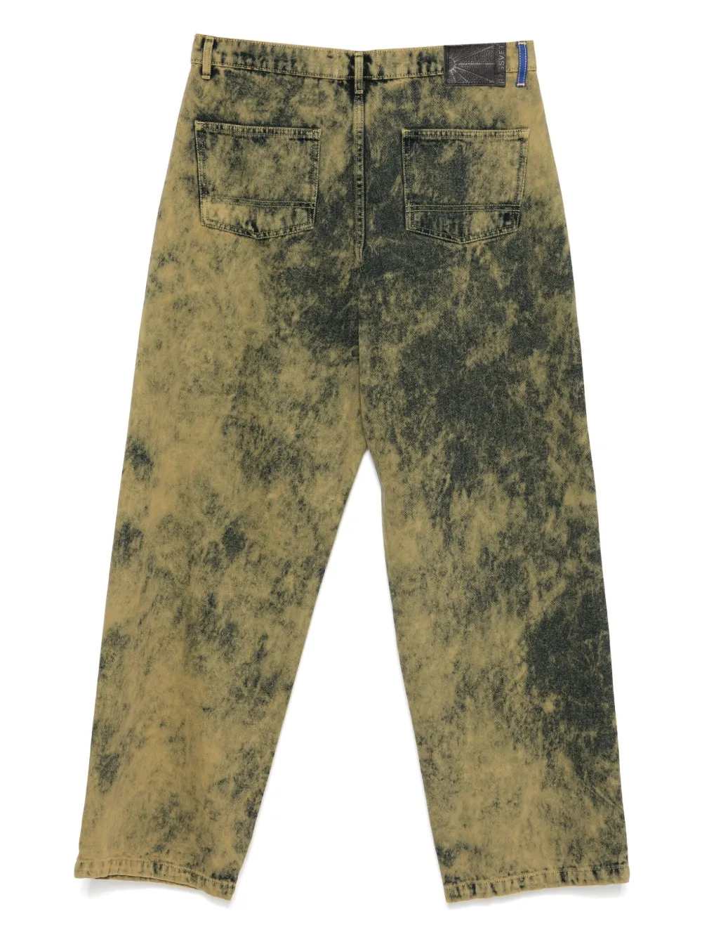 RASSVET Jeans met stonewashed-effect - Groen