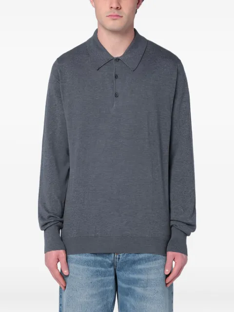 John Smedley long-sleeve polo shirt