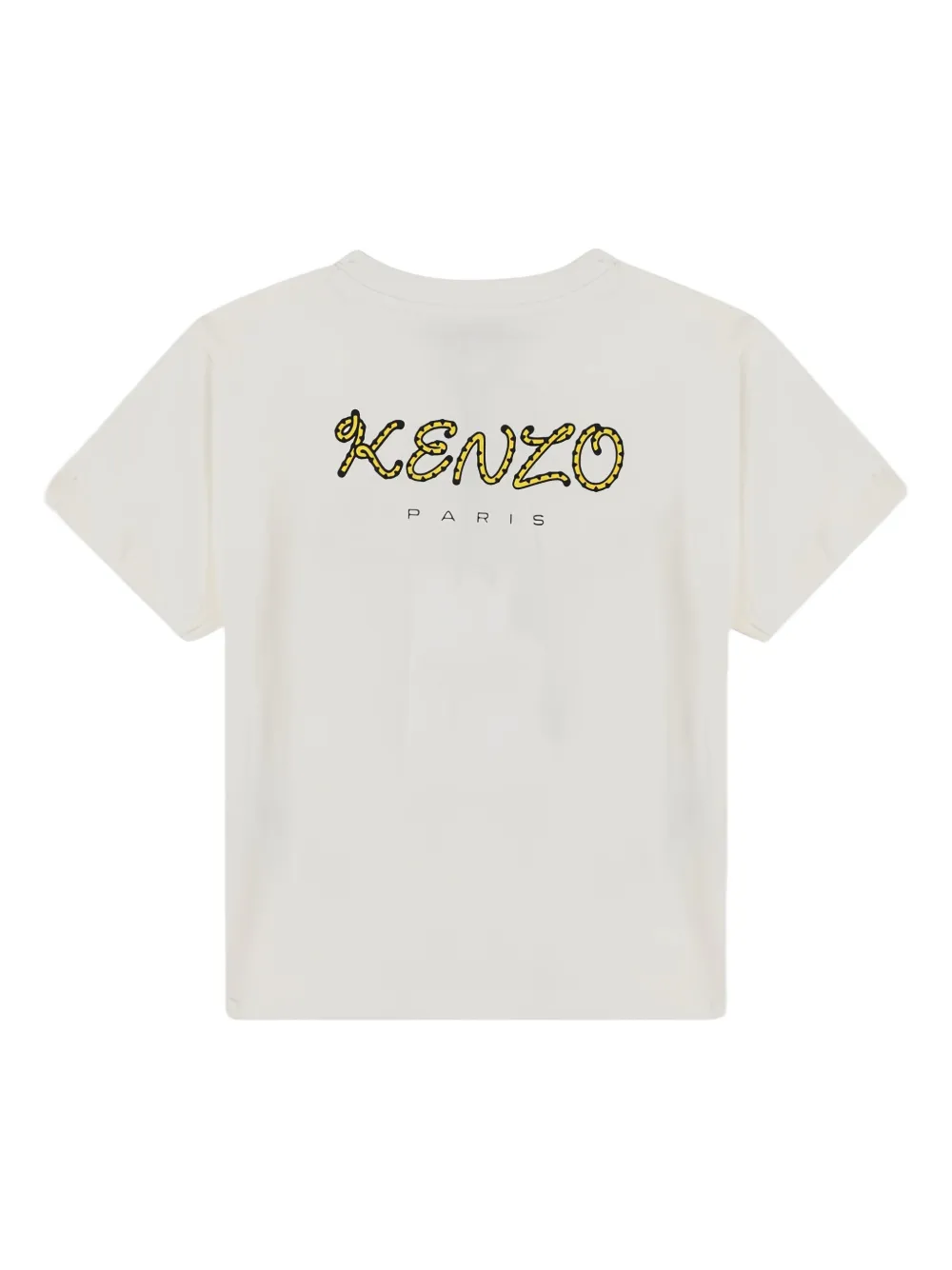 Kenzo Kids logo-print crew-neck t-shirt Wit