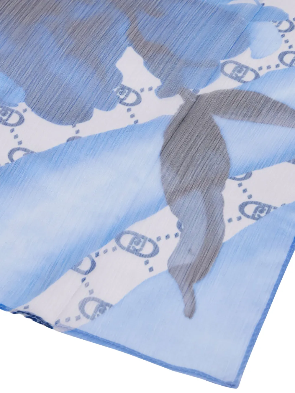 LIU JO Sjaal met bloemenprint Blauw