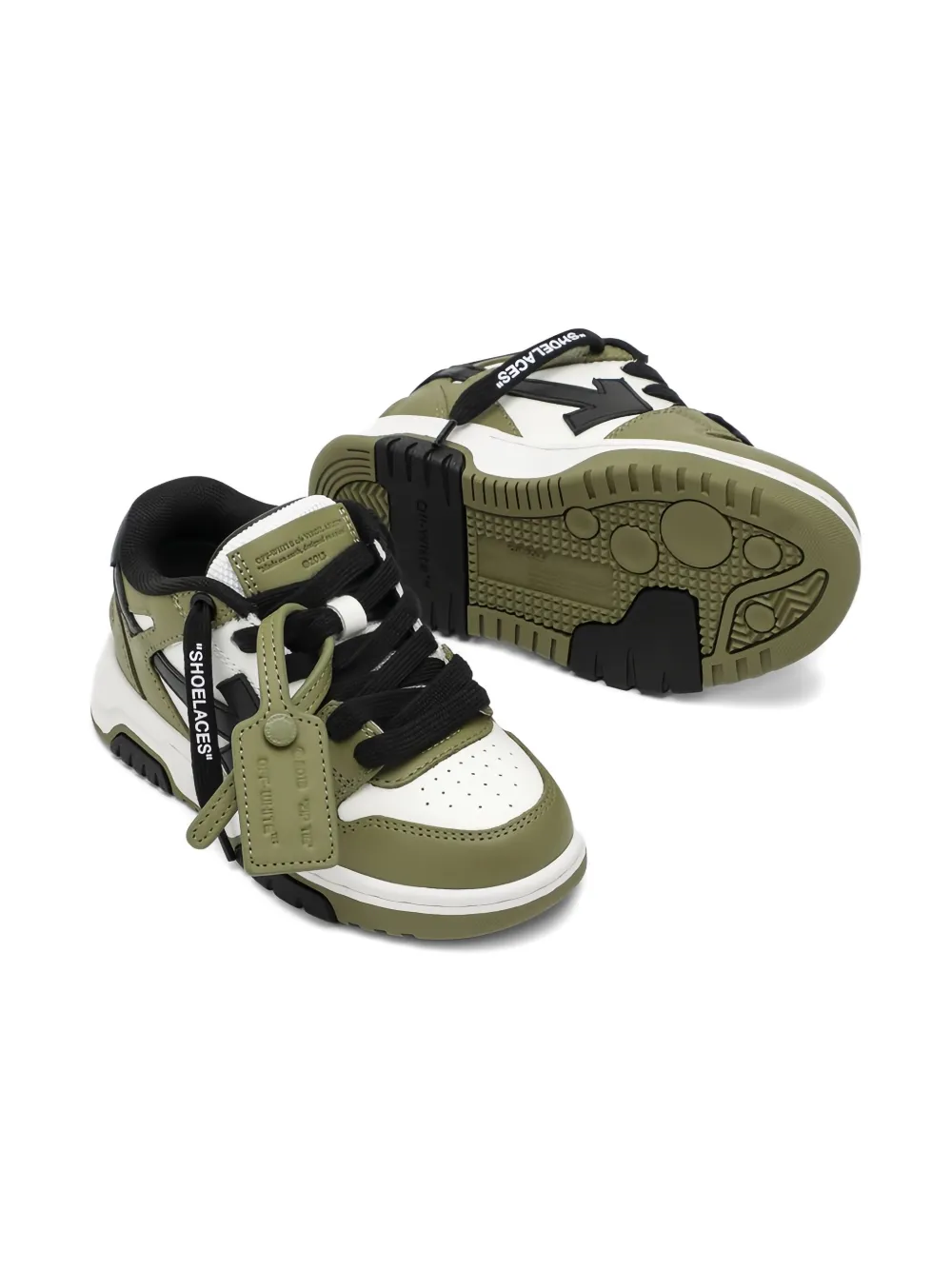 Off-White Kids Out Of Office "OOO" sneakers Groen