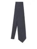 Destin patterned-jacquard tie - Blue