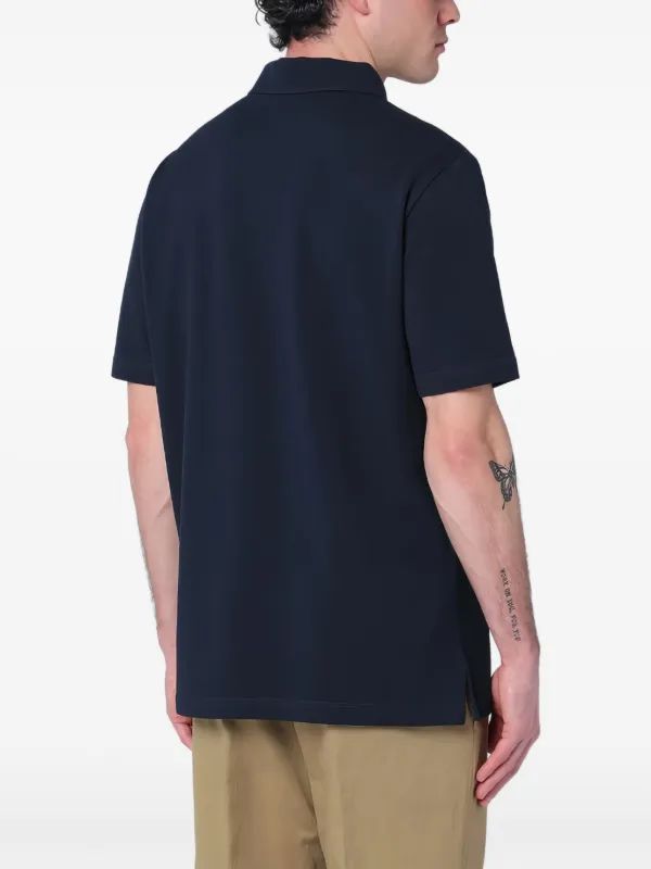 Loro Piana Cotton Polo Shirt | Blue | FARFETCH