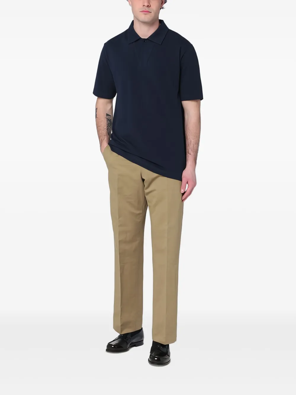 Loro Piana Katoenen poloshirt - Blauw
