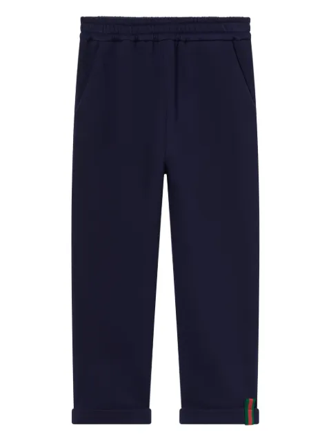 Gucci Kids elastic-waistband cuffed trousers