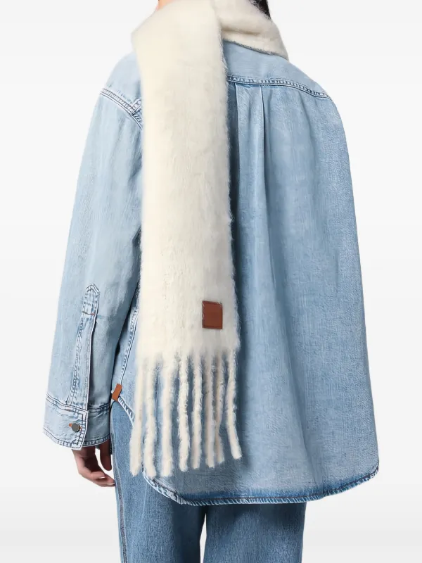 LOEWE スカーフ | ホワイト | FARFETCH JP