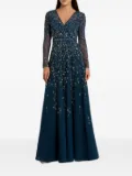 Mac Duggal embellished maxi dress - Blue