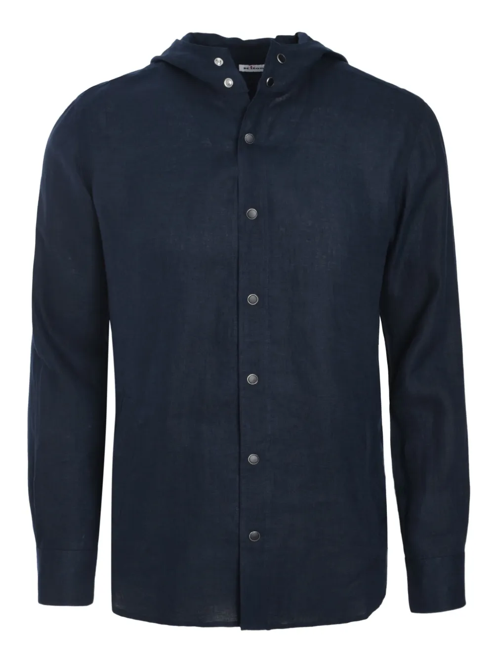Kiton camisa con capucha | azul | Image 1