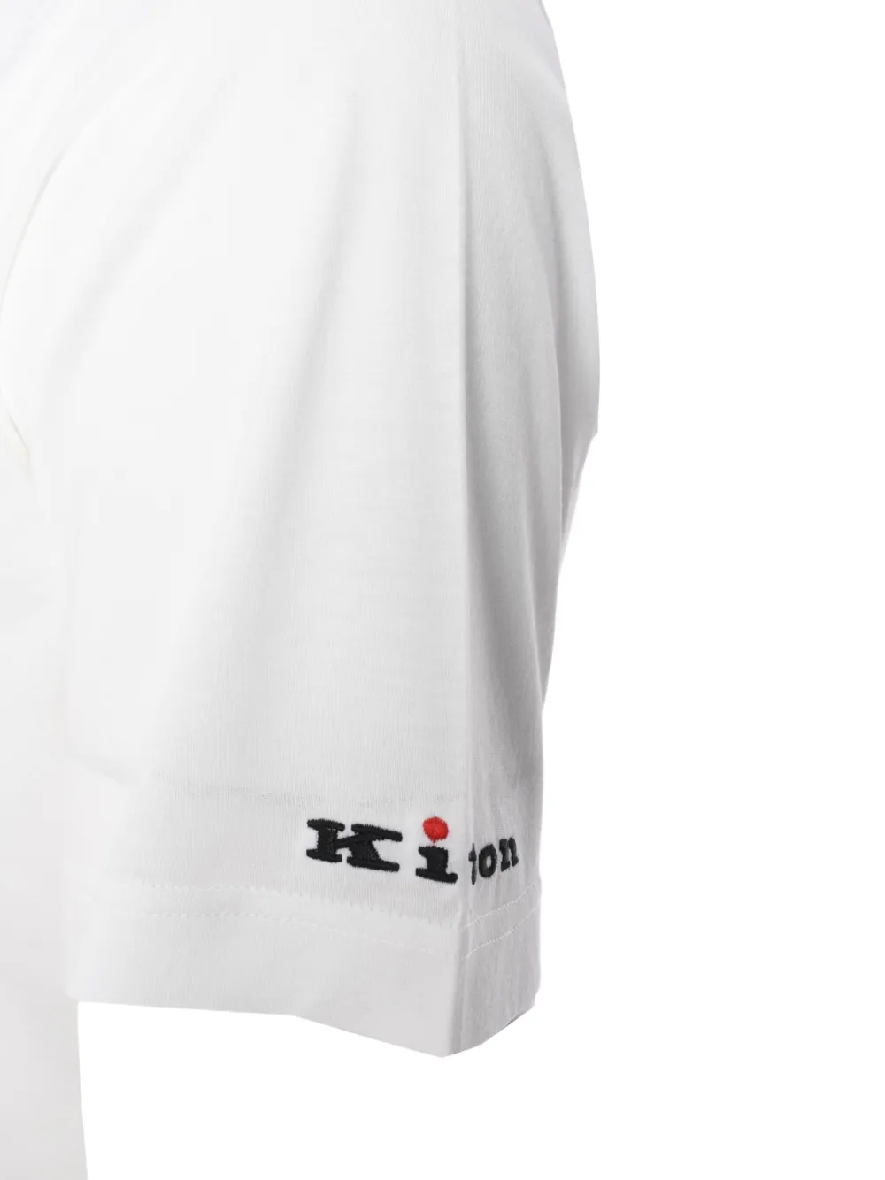 KITON LOGO-EMBROIDERED T-SHIRT 