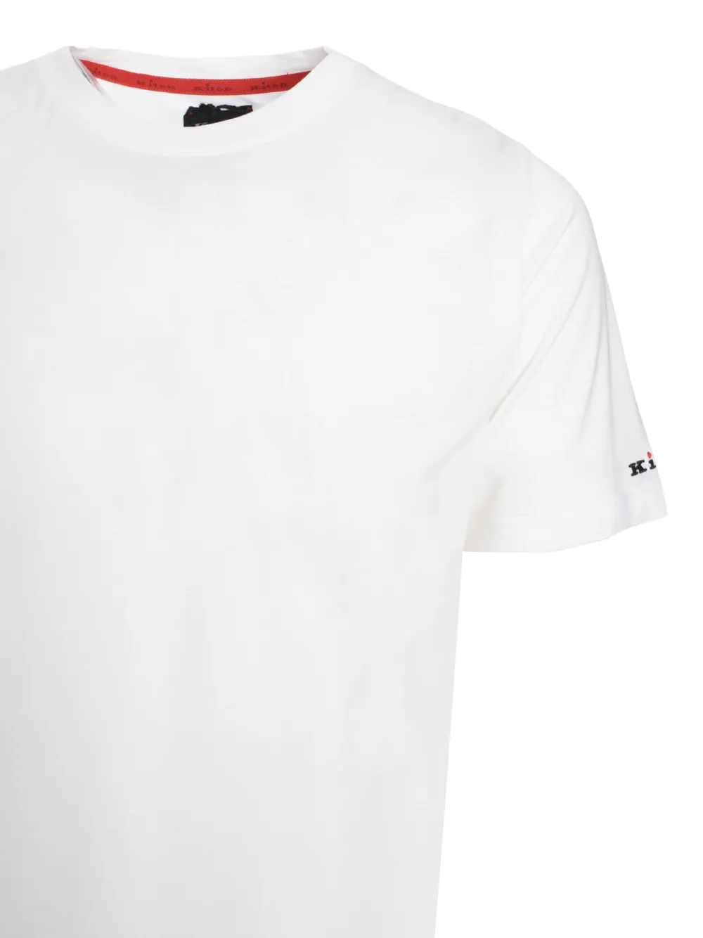 KITON LOGO-EMBROIDERED T-SHIRT 