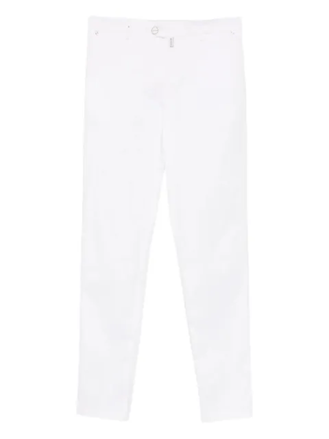 Kiton logo-patch trousers