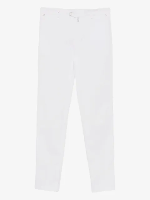 Kiton logo-patch trousers