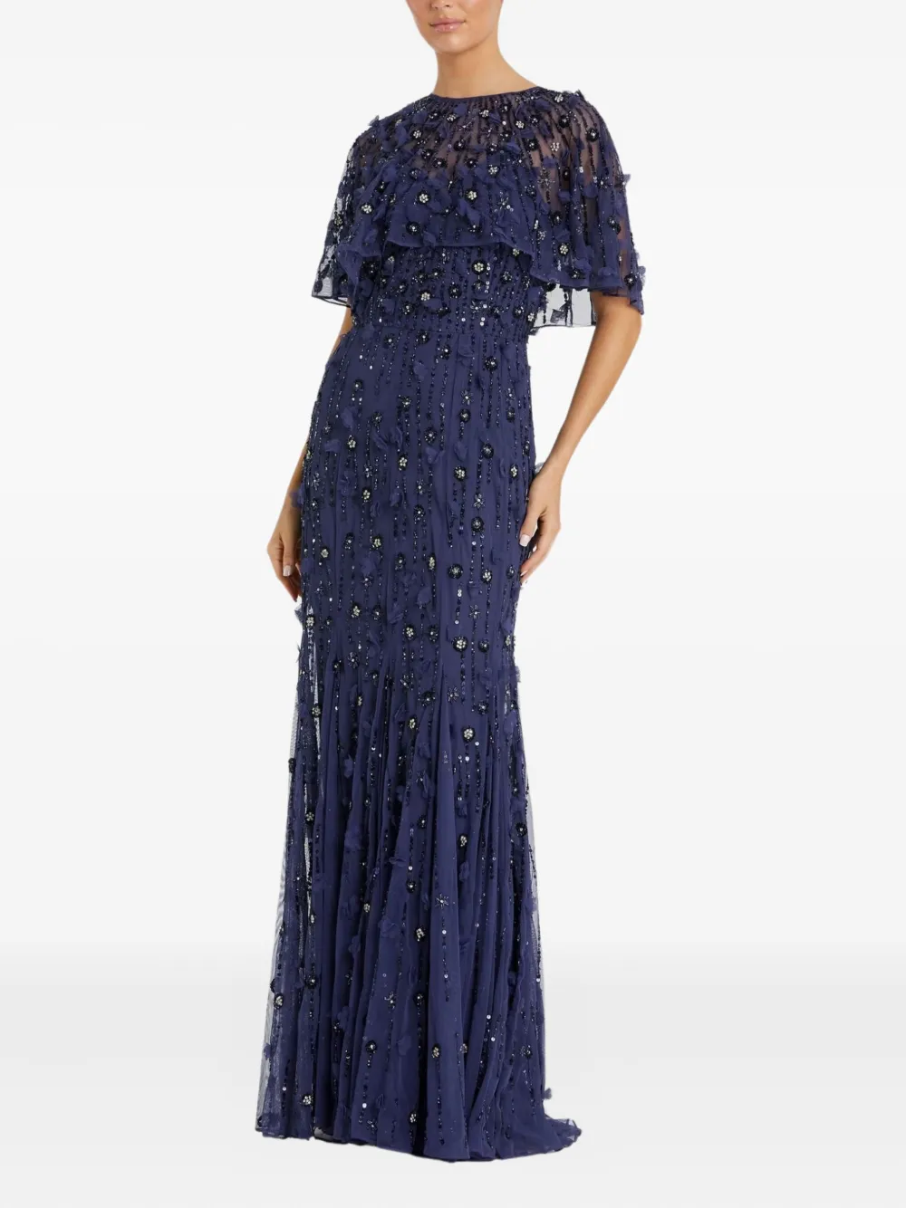 bead-embelished maxi dress