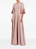 Mac Duggal floral-embellished maxi dress - Pink