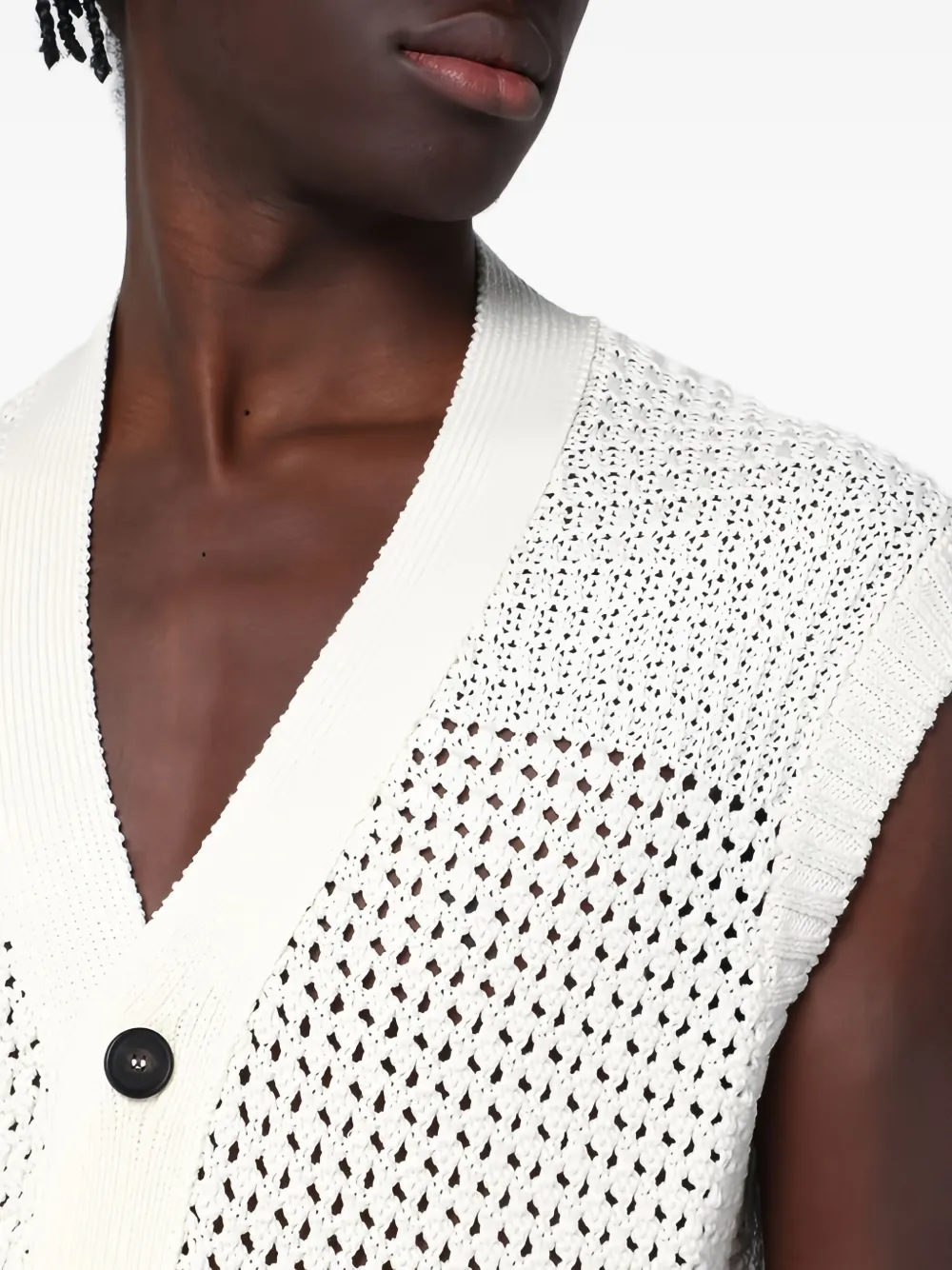 Tagliatore Katoenen gilet Wit