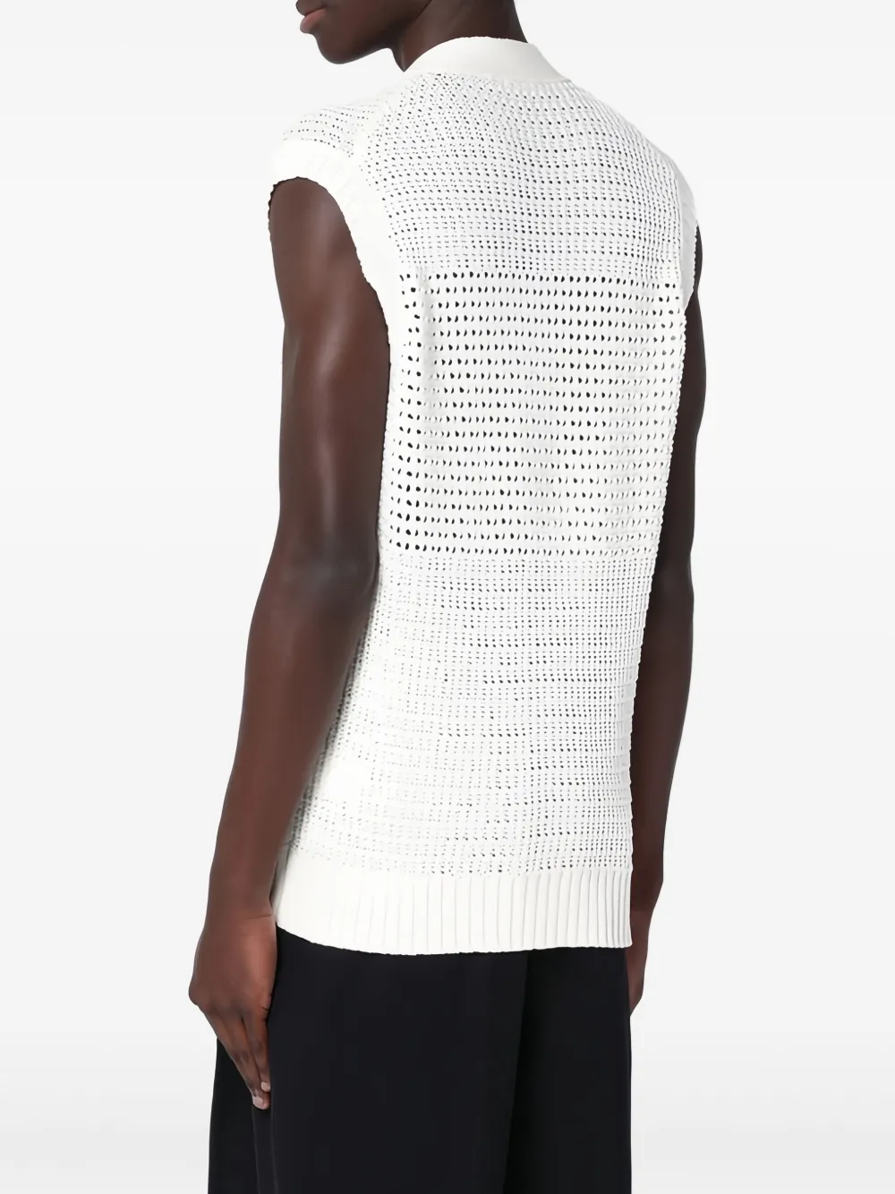Tagliatore Katoenen gilet Wit