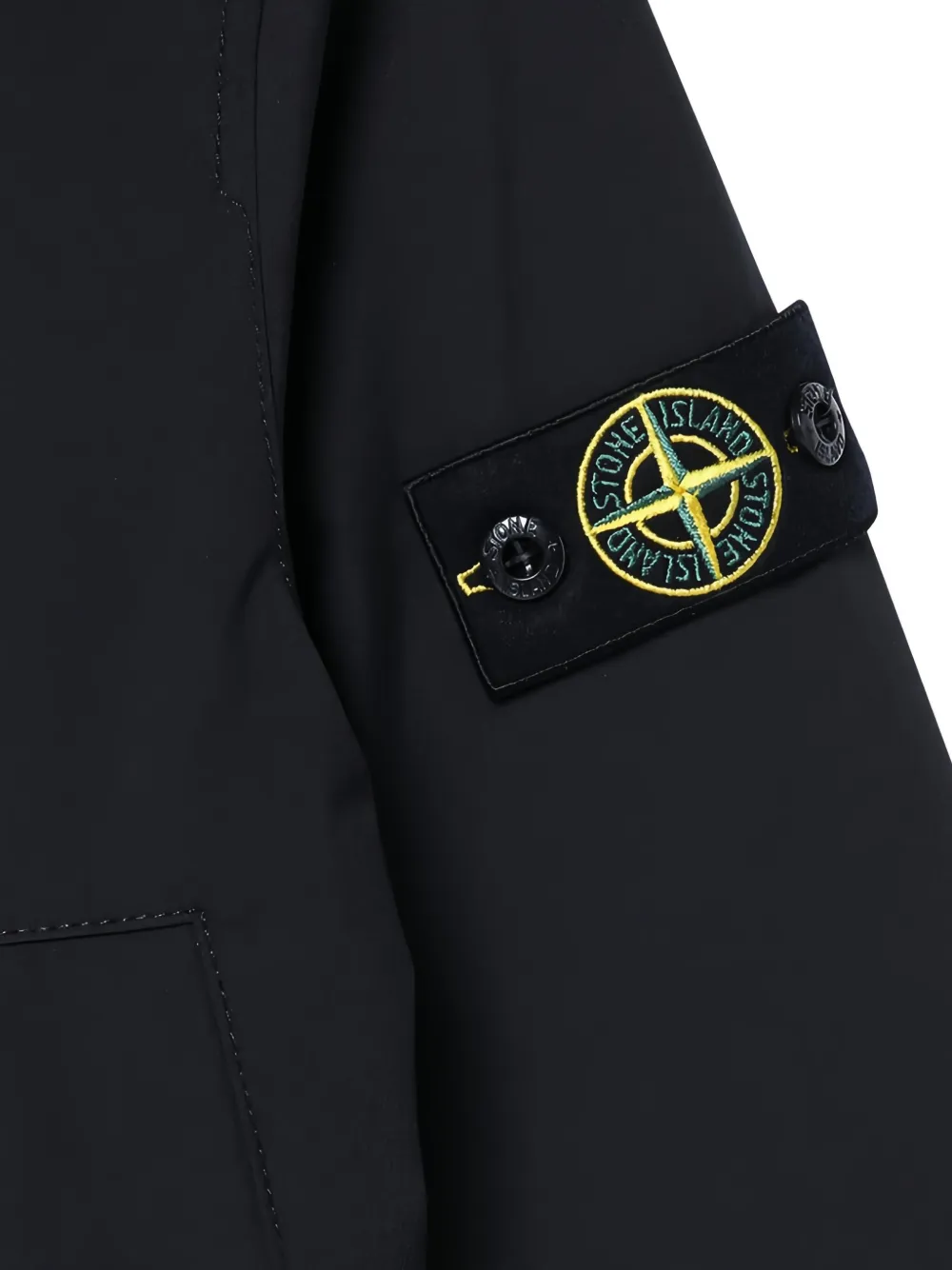 Stone Island Junior Jack met capuchon Zwart