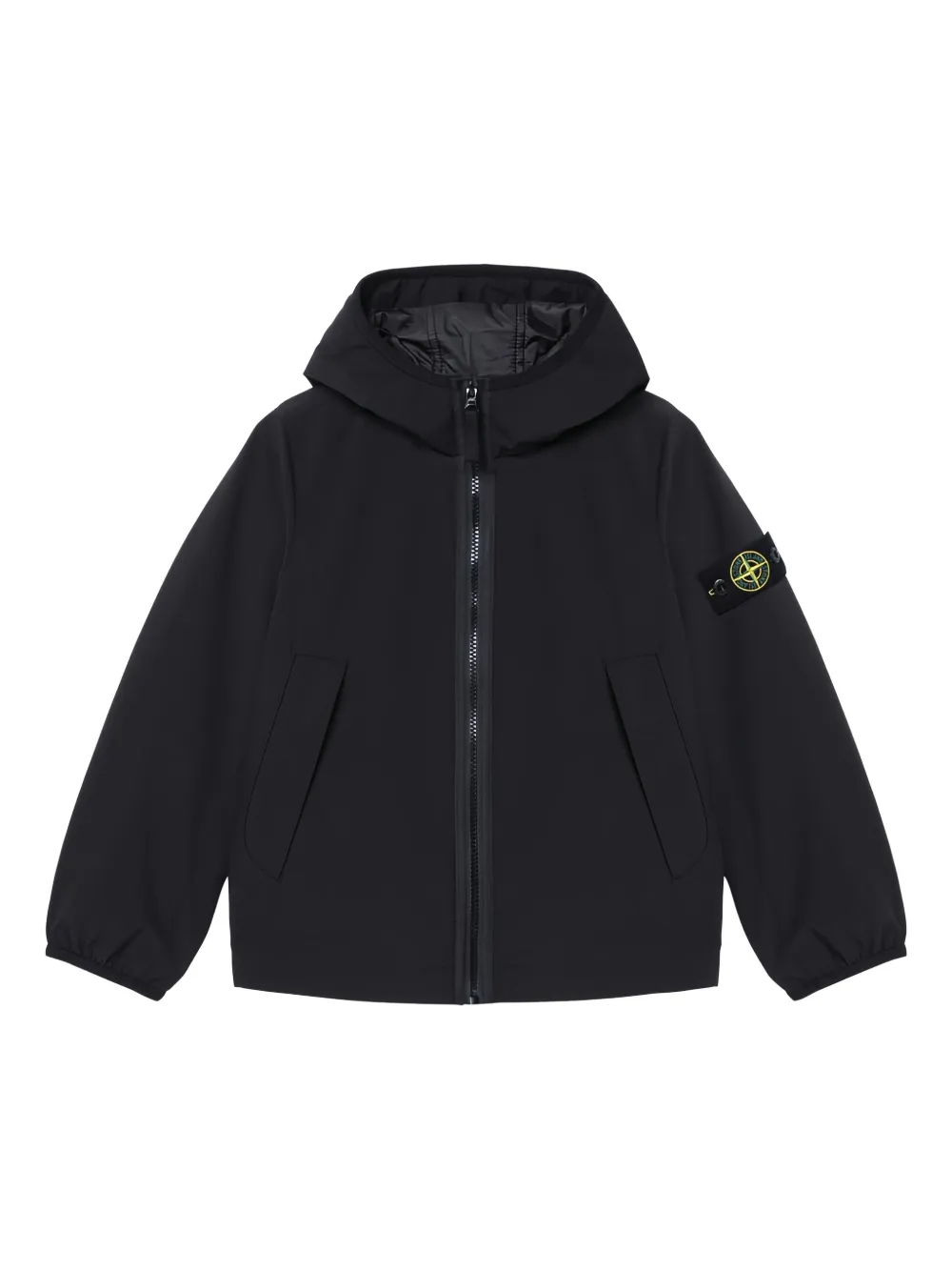 Stone Island Junior Jack met capuchon Zwart