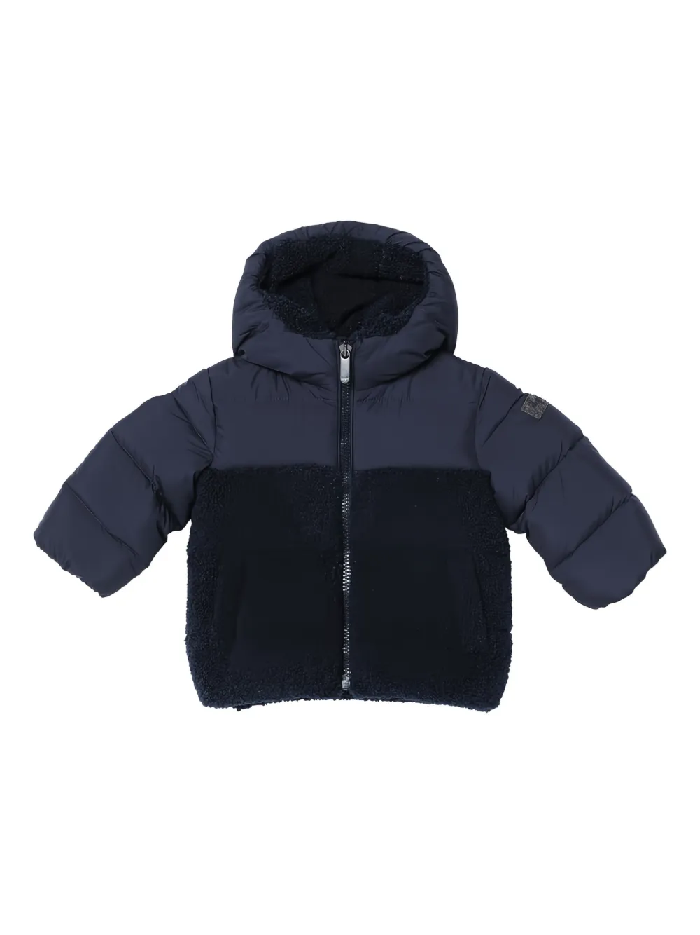 Il Gufo Gewatteerd jack met logopatch Blauw