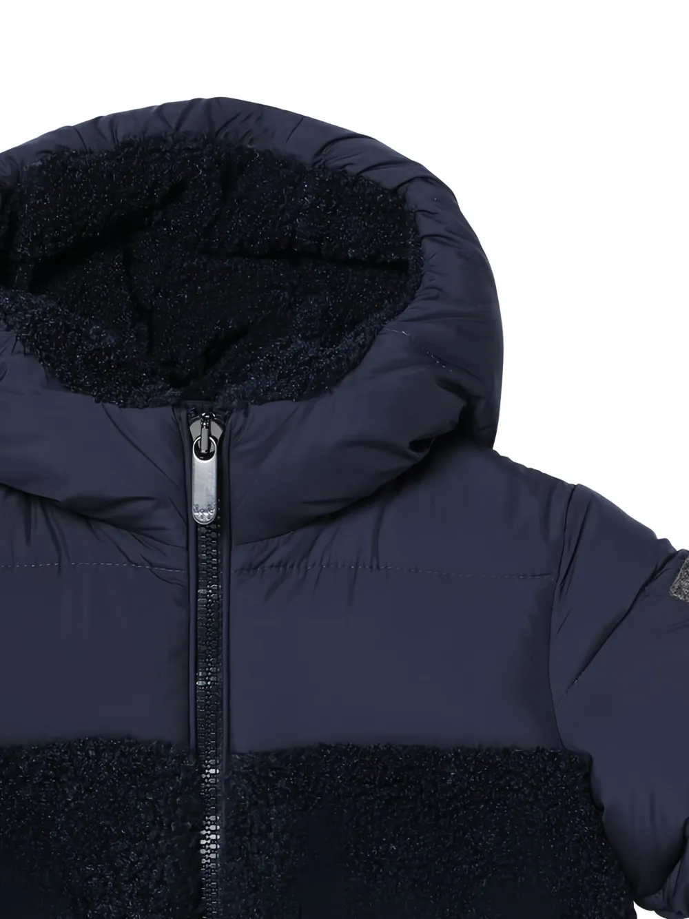Il Gufo Gewatteerd jack met logopatch Blauw