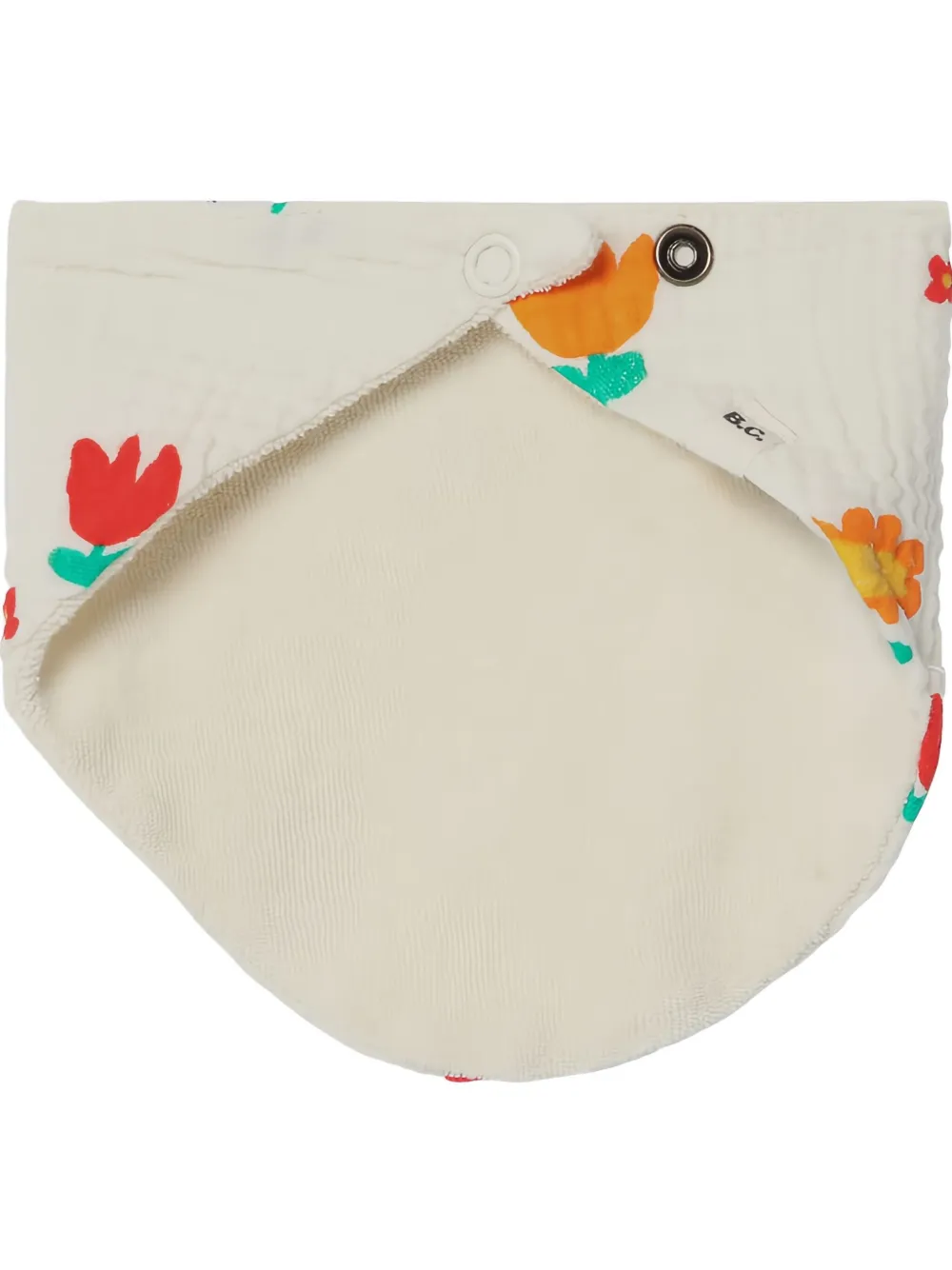 Bobo Choses floral-print blanket and bib set Beige
