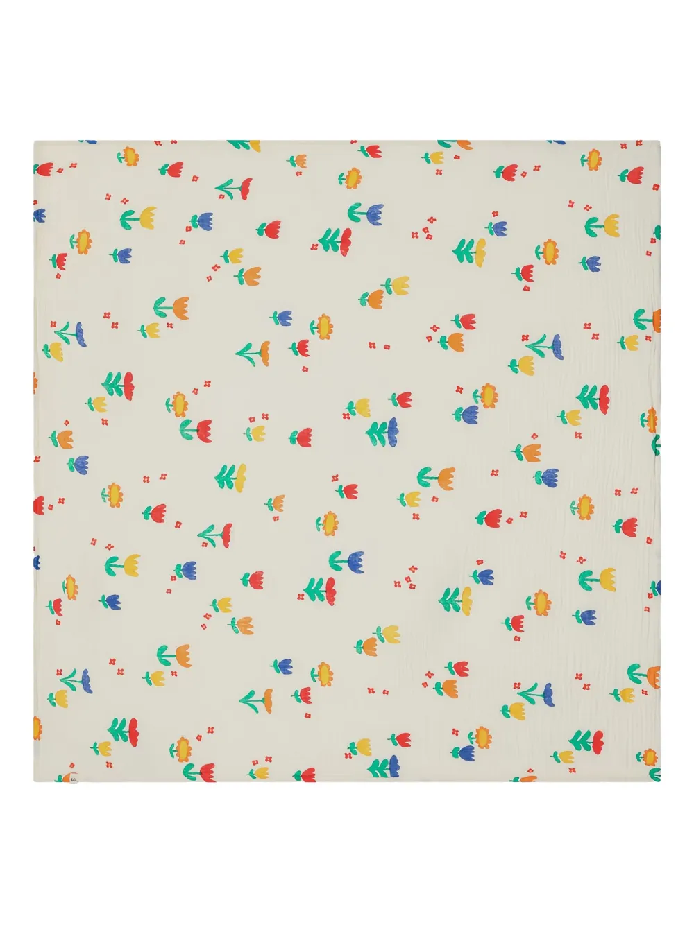 Bobo Choses floral-print blanket and bib set Beige