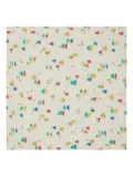 Bobo Choses floral-print blanket and bib set - Neutrals