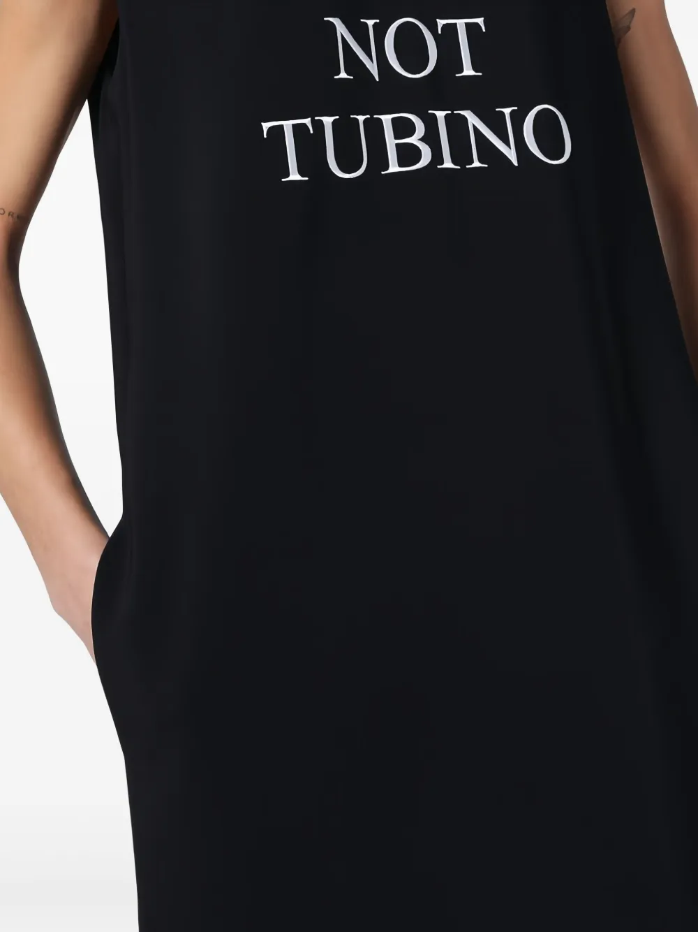 Moschino Tubino or Not Tubino midi-jurk Zwart