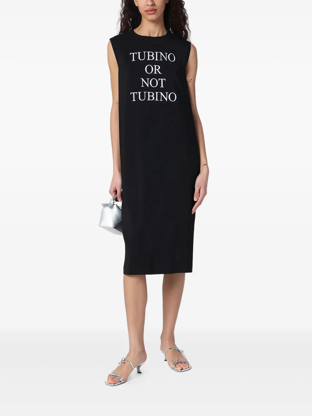 Moschino Tubino or Not Tubino midi-jurk Zwart